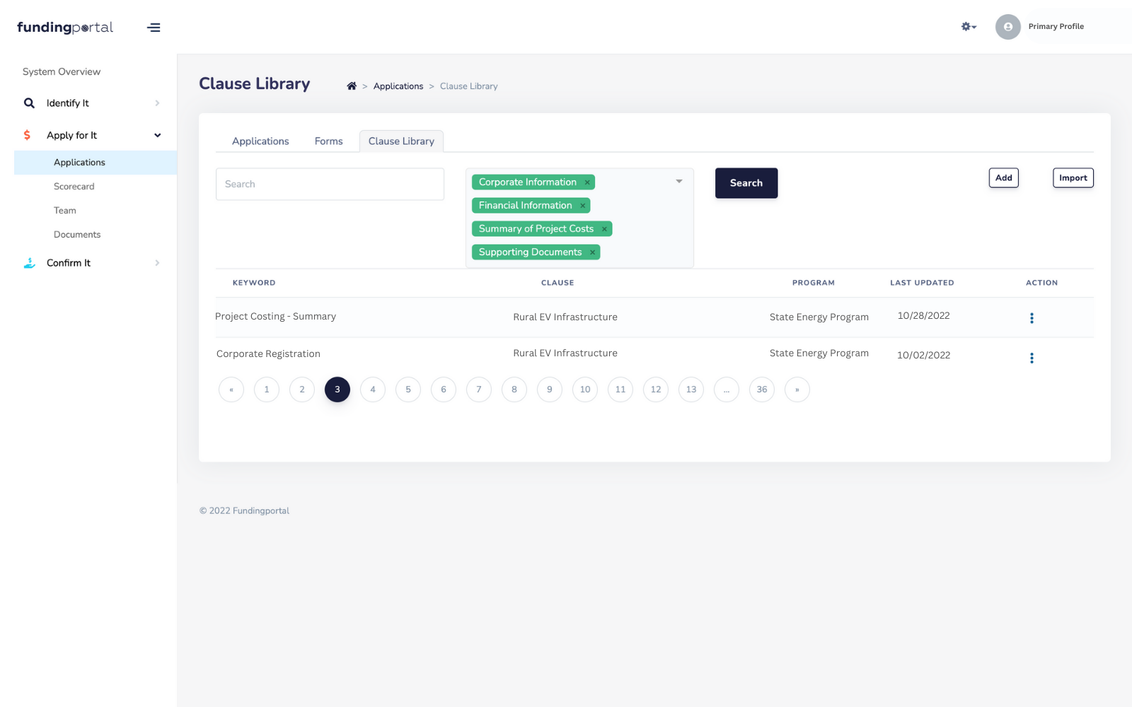 Fundingportal Advisory applications