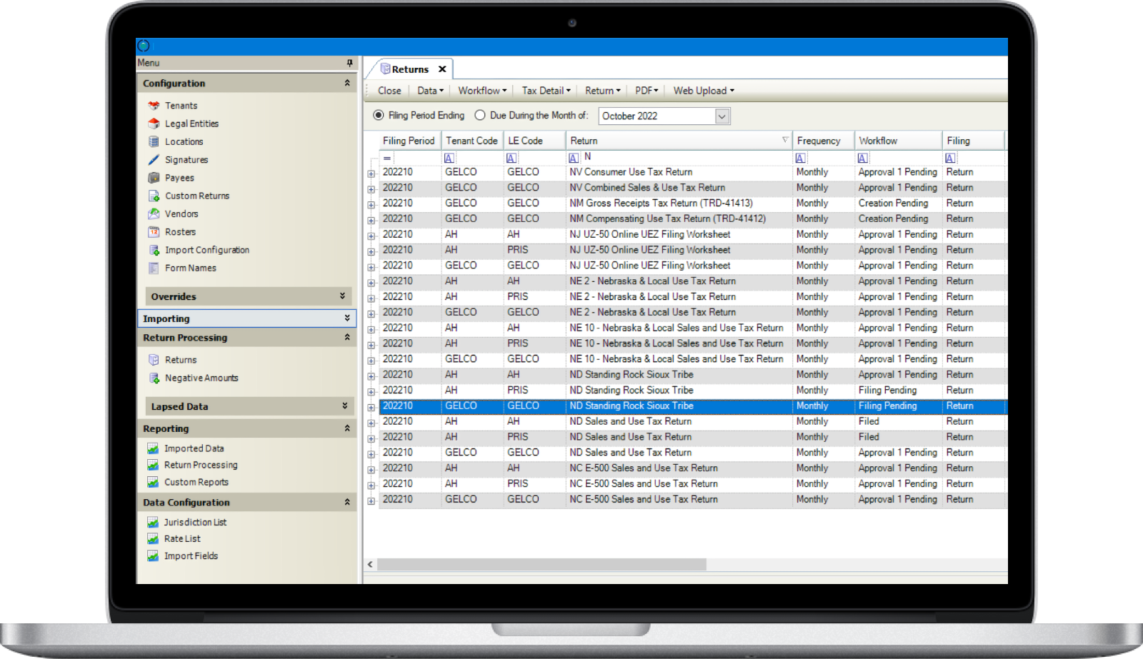 FilePoint tax returns